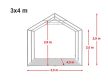 PRO Smart 3 x 4 x 2m (lángálló)