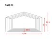 PRO Smart 5 x 8 x 2m (lángálló)