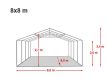 PRO Plus 8 x 8 x 2m