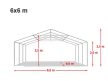 PRO Plus 6 x 6 x 2m (lángálló)
