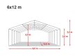 PRO Plus 6 x 12 x 2m (lángálló)