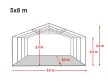 PRO Plus 5 x 8 x 2m (lángálló)