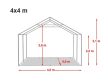 PRO Plus 4 x 4 x 2m (lángálló)