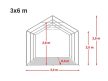 PRO Plus 3 x 6 x 2m (lángálló)