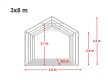 PRO Ultra Neo 3 x 8 x 2,6m (lángálló)